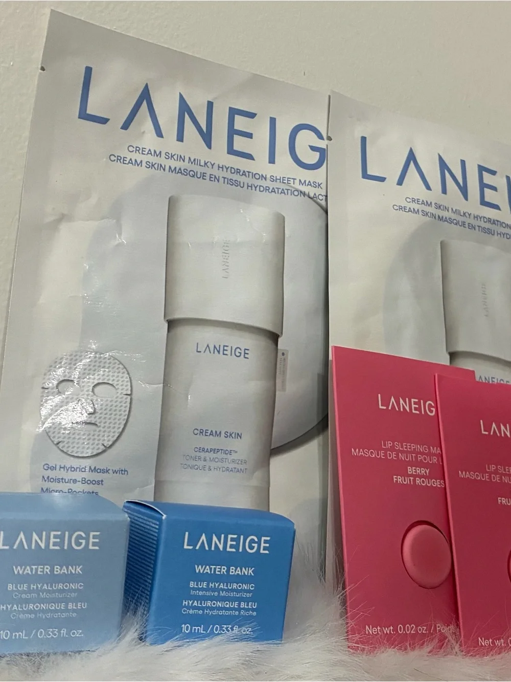 LANEIGE Hydration Set with Face Mask’s & 3 Hyaluronic Intensive Moisturizer’s